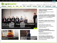 Desktop screenshot for agrarszektor.hu