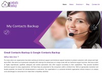 Desktop screenshot for my-contactsbackup.com