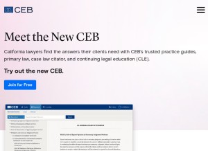 How ceb.com looks like on a tablet such as an iPad.