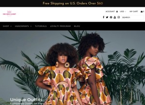 How ceeceesclosetnyc.com looks like on a tablet such as an iPad.