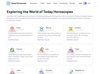 Desktop screenshot for todayhoroscope.org