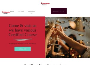 How celbrationstudies.online looks like on a tablet such as an iPad.