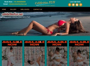 How celebritiesfun.net looks like on a tablet such as an iPad.