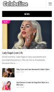 How celebsline.com looks like on a mobile device such as an iPhone.