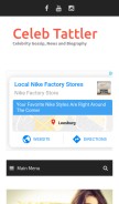 How celebtattler.com looks like on a mobile device such as an iPhone.