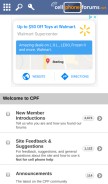 How cellphoneforums.net looks like on a mobile device such as an iPhone.