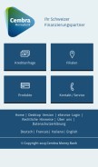 How cembra.ch looks like on a mobile device such as an iPhone.
