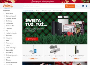 How ceneo.pl looks like on a tablet such as an iPad.