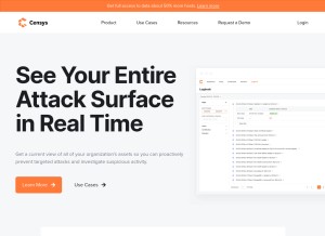 How censys.io looks like on a tablet such as an iPad.