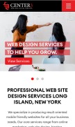 How center3consulting.com looks like on a mobile device such as an iPhone.