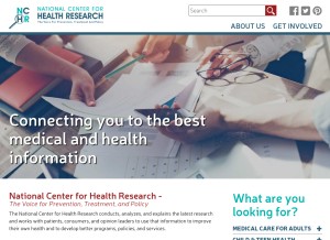 How center4research.org looks like on a tablet such as an iPad.
