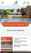 How centerparcs.de looks like on a mobile device such as an iPhone.
