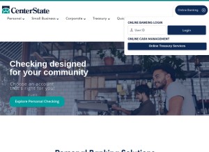 How centerstatebank.com looks like on a tablet such as an iPad.