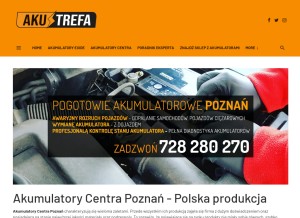 How centra-akumulatory.pl looks like on a tablet such as an iPad.