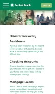 How centralbank.net looks like on a mobile device such as an iPhone.