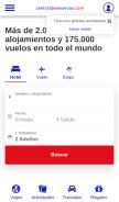 How centraldereservas.com looks like on a mobile device such as an iPhone.