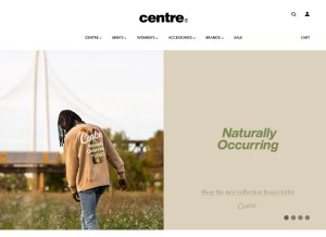 How centre214.com looks like on a tablet such as an iPad.