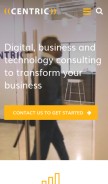 How centricconsulting.com looks like on a mobile device such as an iPhone.