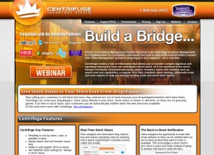 How centrifugeconnect.com looks like on a tablet such as an iPad.