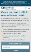 How centriufficio.it looks like on a mobile device such as an iPhone.