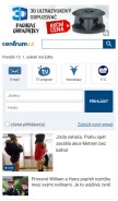 How centrum.cz looks like on a mobile device such as an iPhone.