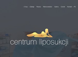 How centrumliposukcji.pl looks like on a tablet such as an iPad.