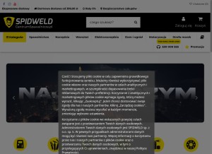How centrumspawalnicze.pl looks like on a tablet such as an iPad.