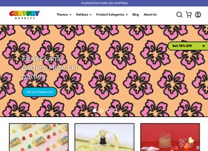 How centurynovelty.com looks like on a tablet such as an iPad.