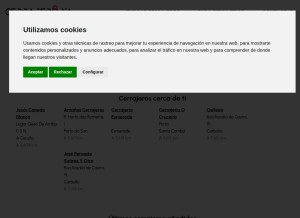 How cerrajeroya.es looks like on a tablet such as an iPad.