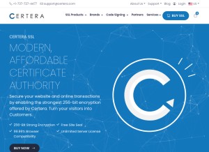 How certera.com looks like on a tablet such as an iPad.