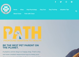 How cesarsway.com looks like on a tablet such as an iPad.