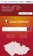 How ceske-hospudky.cz looks like on a mobile device such as an iPhone.