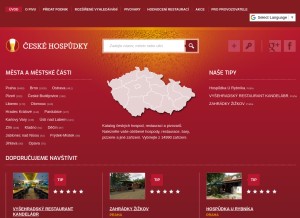 How ceske-hospudky.cz looks like on a tablet such as an iPad.