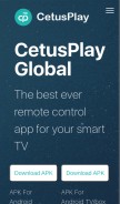 How cetusplay.com looks like on a mobile device such as an iPhone.