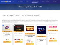 Desktop screenshot for mindepcasinos.com