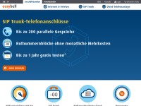 Desktop screenshot for easybell.de