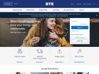 Desktop screenshot for dteenergy.com