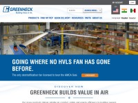 Desktop screenshot for greenheck.com