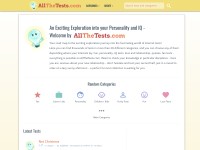 Desktop screenshot for allthetests.com