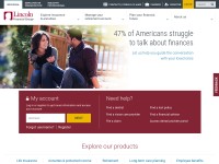 Desktop screenshot for lincolnfinancial.com
