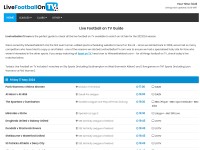 Desktop screenshot for livefootballontv.com