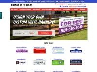 Desktop screenshot for bannersonthecheap.com