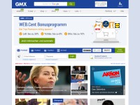 Desktop screenshot for gmx.net