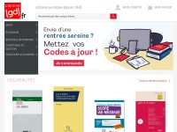 Desktop screenshot for lgdj.fr