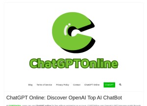 How cgptonline.tech looks like on a tablet such as an iPad.