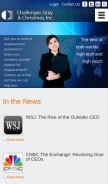 How challengergray.com looks like on a mobile device such as an iPhone.