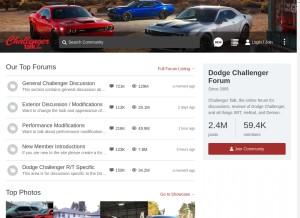 How challengertalk.com looks like on a tablet such as an iPad.