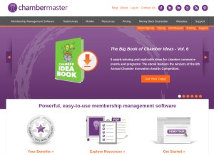 How chambermaster.com looks like on a tablet such as an iPad.