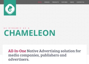 How chameleon.ad looks like on a tablet such as an iPad.