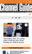 How channelguidemag.com looks like on a mobile device such as an iPhone.